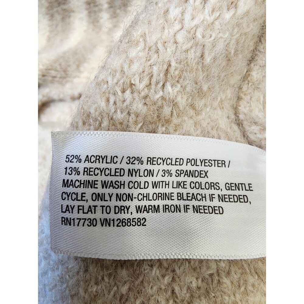 A New Day Coatigan Size 2X Open Front Chevron Pattern Shawl Collar - Picture 9 of 10